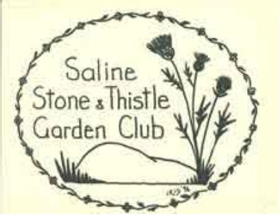 Original Stone and Thistle Garden Club logo designed by Iris Williams